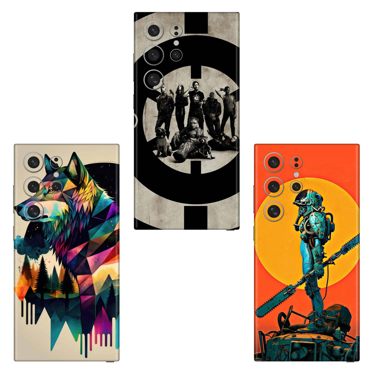 Combo 254 Mobile Skin Pack Of 3 Combo