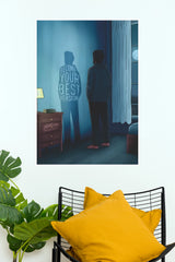 "Become Your Best Version" Shadow Reflection Poster – Inspirational Self-Improvement Wall Art for Bedroom, Office & Gym Decor (Gym And Motivational Poster)