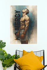 "No Mercy" Boxing Fighter Motivational Wall Poster   (Gym And Motivational Poster)