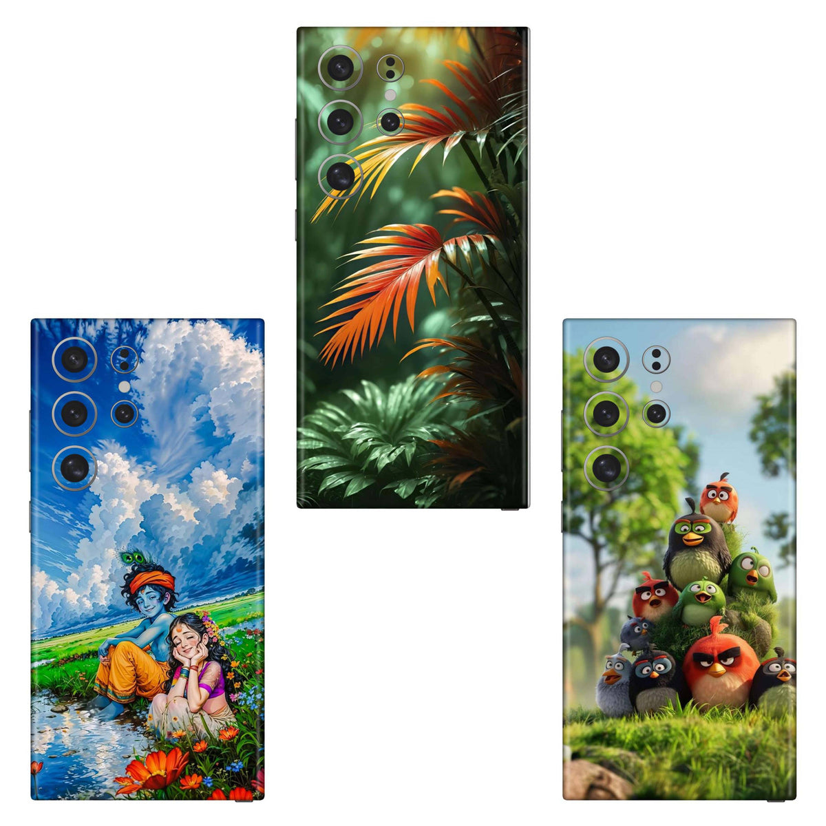 Combo 266 Mobile Skin Pack Of 3 Combo