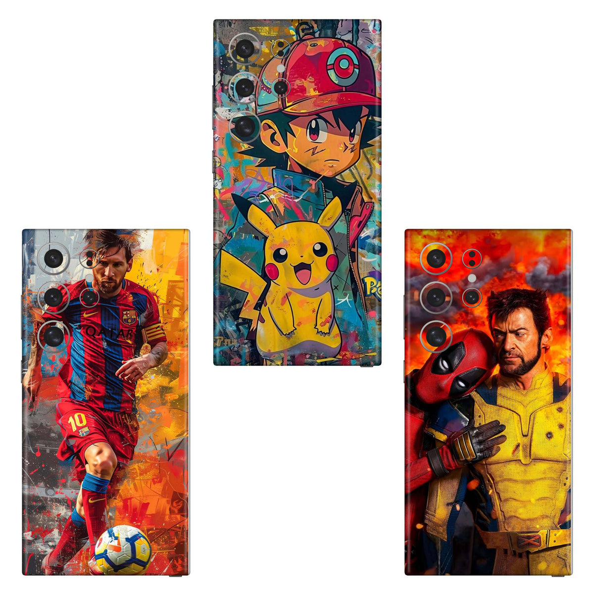 Combo 268 Mobile Skin Pack Of 3 Combo