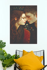 Vintage Romantic Couple Portrait Wall Art Paper Poster(Love Posters)
