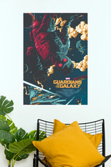 Guardians of the Galaxy Retro Space Art Matte Paper Poster (Marvel  Posters)