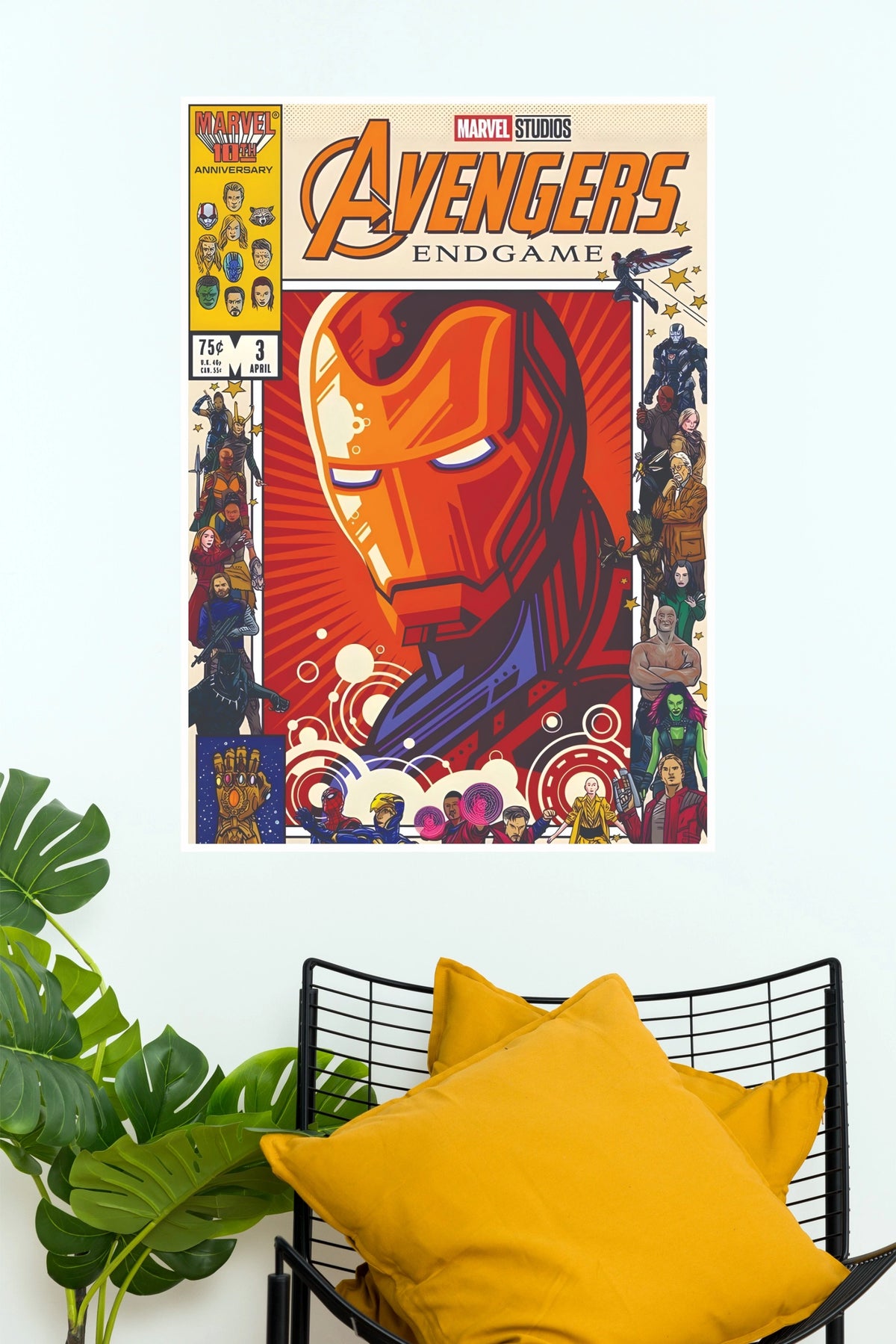 Avengers Endgame Comic Book Style Iron Man Matte Paper Poster (Marvel  Posters)