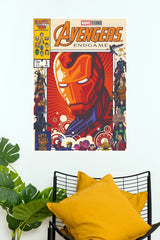 Avengers Endgame Comic Book Style Iron Man Matte Paper Poster (Marvel  Posters)