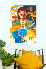 Loki Variant Cosmic Tesseract Matte Paper Poster (Marvel  Posters)