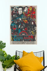 Captain America Civil War Movie Ensemble Matte Paper Poster (Marvel  Posters)