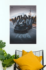 McLaren 720S Supercar Graffiti Aesthetic Wall Art Paper Poster (Car Posters)