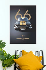1966 Shelby GT350H Classic Muscle Car Paper Poster Wall Art (Car Posters)