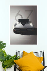 1967 Corvette Stingray 427 Classic Muscle Car Paper Poster Wall Art (Car Posters)