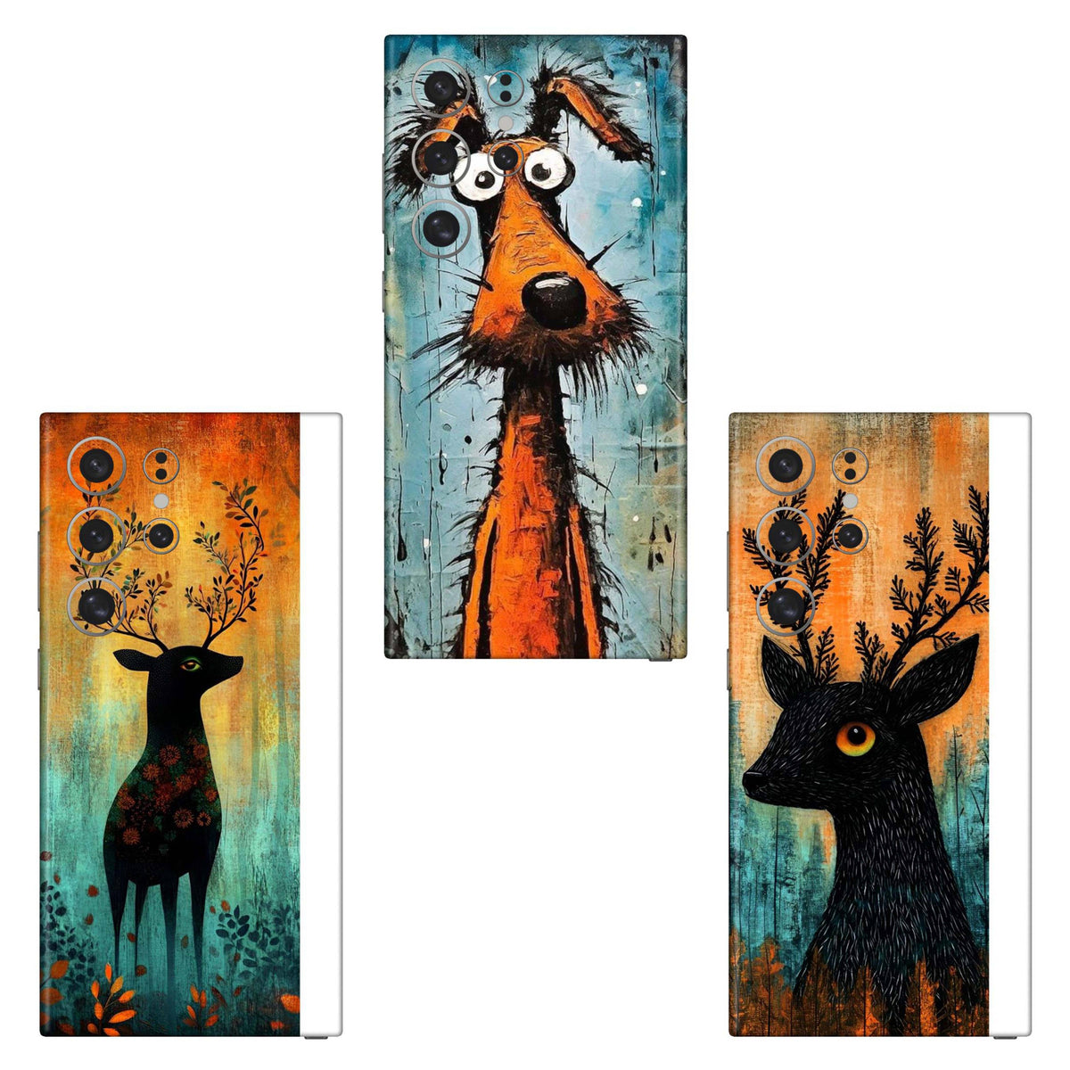 Combo 287 Mobile Skin Pack Of 3 Combo