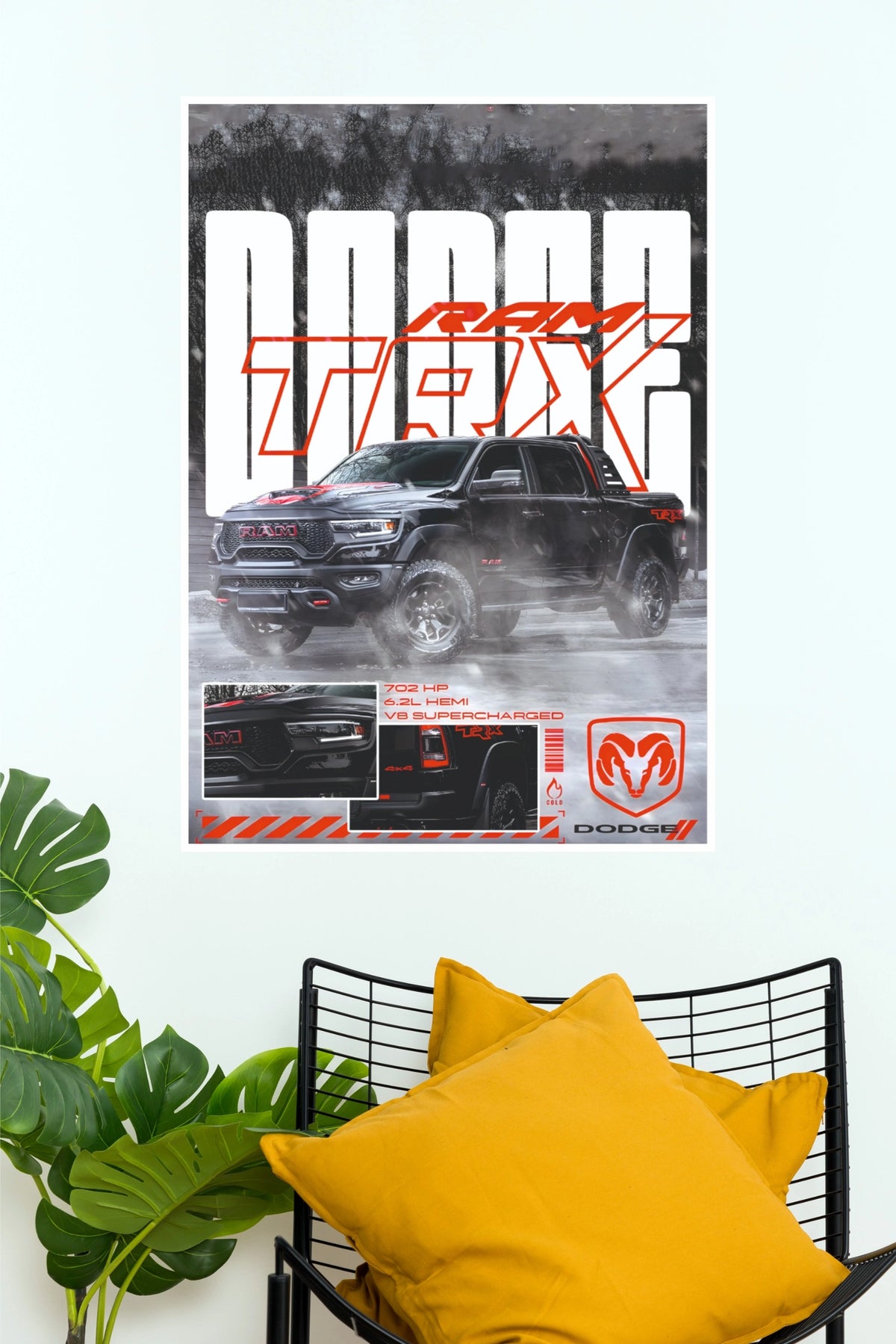 2022 RAM 1500 TRX Off-Road Truck Paper Poster (Car Posters)