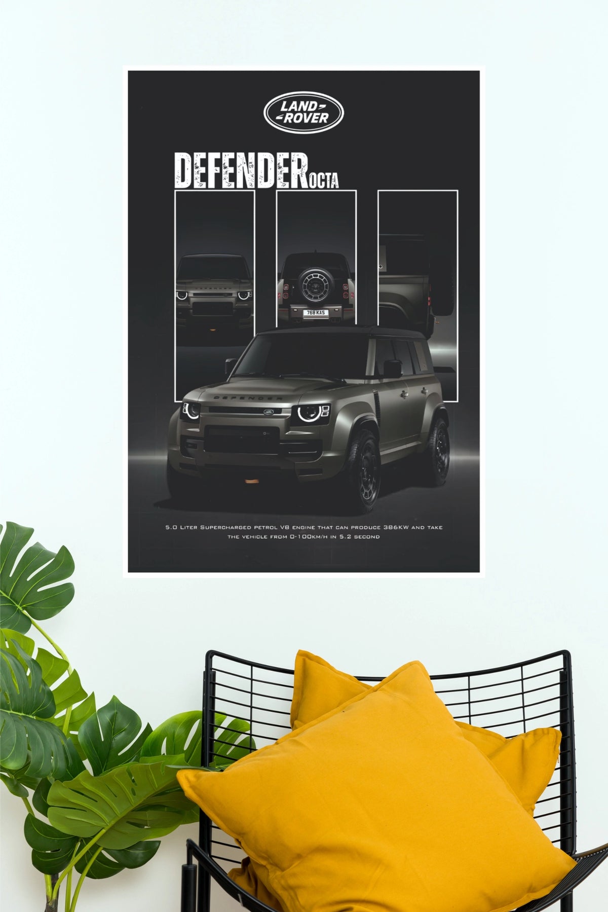 2026 Land Rover Defender Octa Multi-Panel Specs Poster (Car Posters)