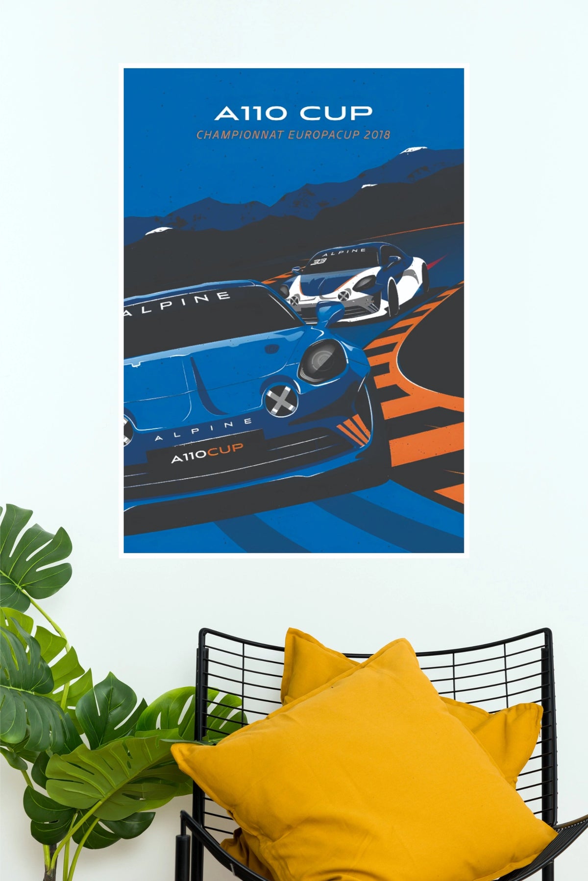 Alpine A110 Cup Championship 2018 Paper Poster | Motorsport Wall Art (Car Posters)