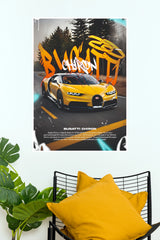 Bugatti Chiron Road Beast Streetwear Graffiti Poster | Luxury Car Wall Art (Car Posters)