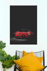 Bugatti Chiron Sport Red Edition Minimalist Poster | Luxury Car Wall Art  (Car Posters)