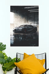 Bugatti Veyron Industrial Garage Edition Poster | Luxury Car Wall Art (Car Posters)