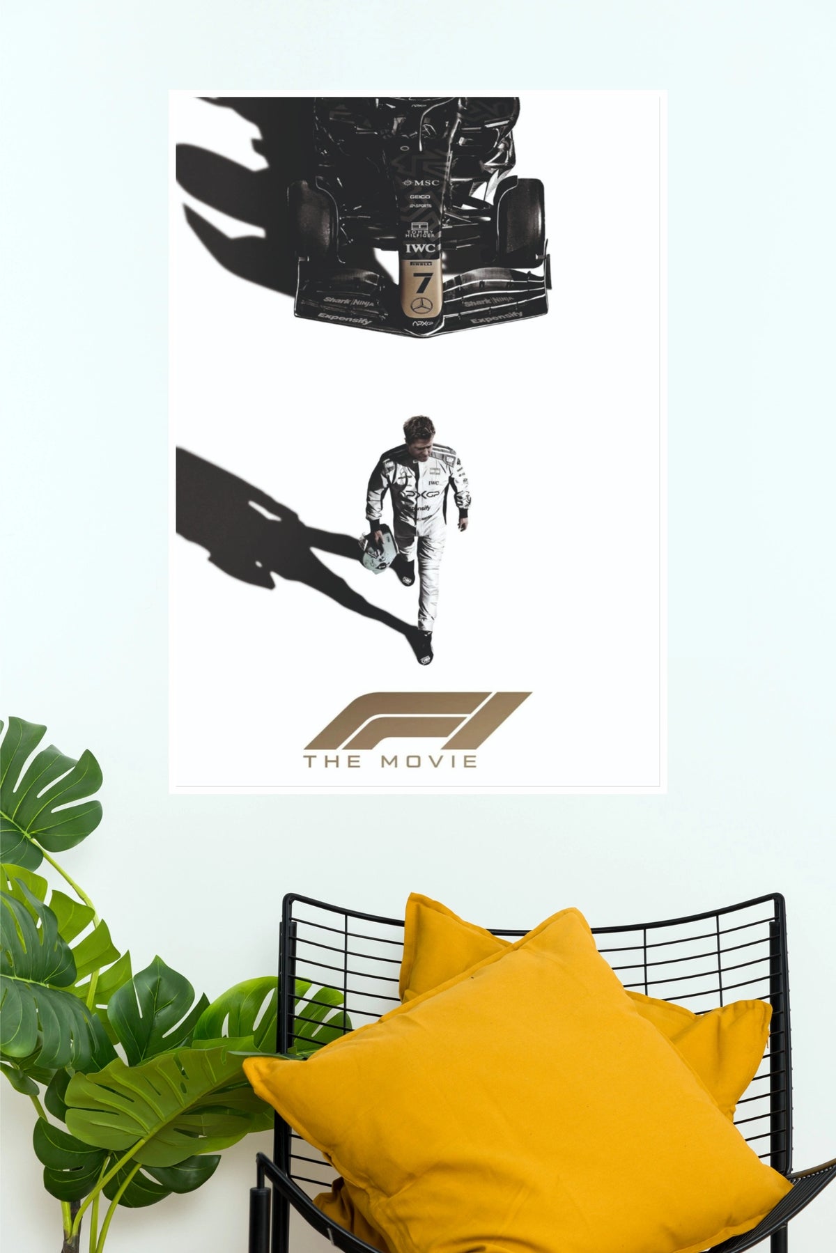 Chasing Speed F1 The Movie Minimalist Poster | Cinematic Racing Wall Art (Car Posters)