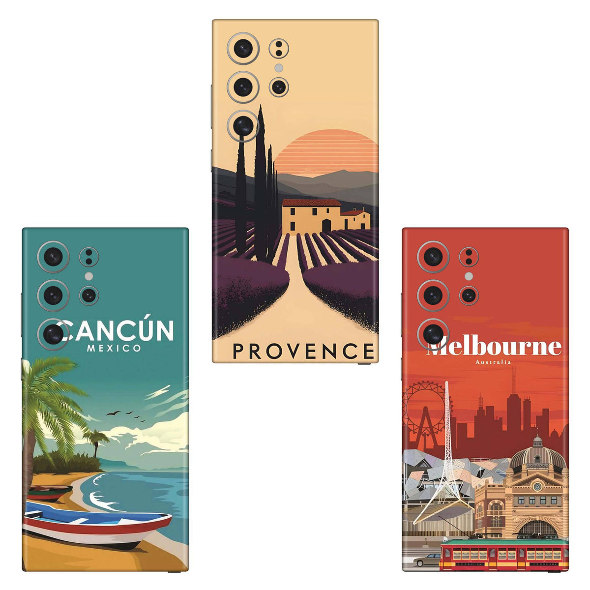 Combo 296 Mobile Skin Pack Of 3 Combo