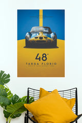Ferrari 250 GTO Targa Florio Edition Poster | Classic Race Car Wall Art (Car Posters)
