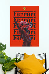 Ferrari F1 Racing Team Edition Poster | Formula 1 Wall Art (Car Posters)