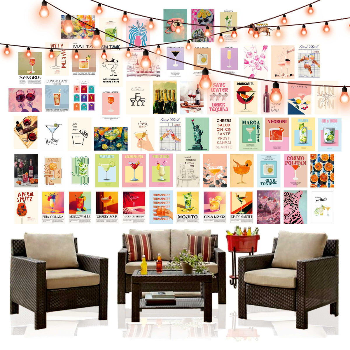 Drinks Cocktail | Super 60 Posters Set