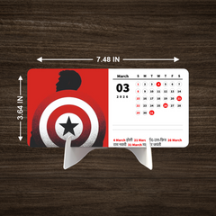 ANIME HERO MAN Premium Table Desk Calendar