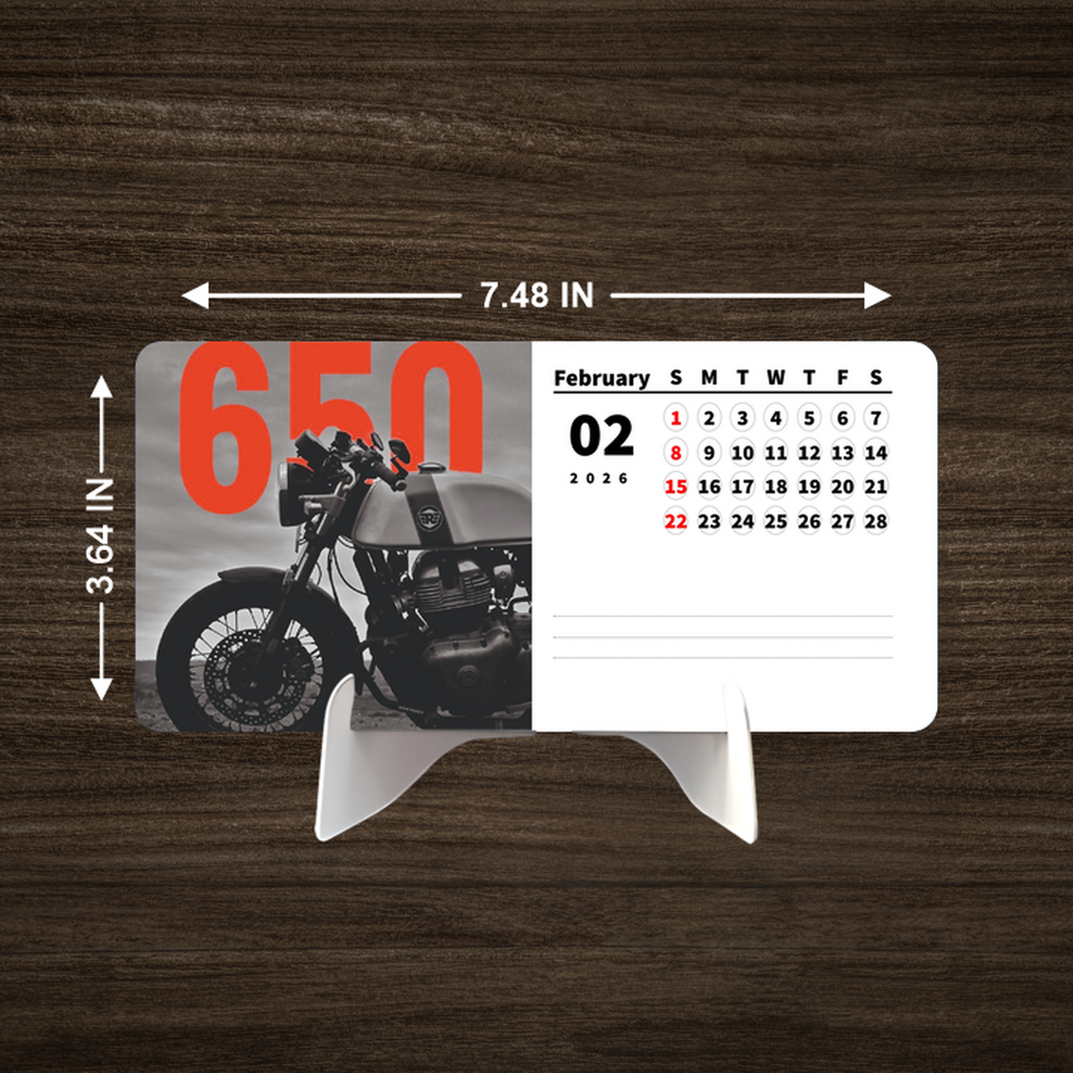 Royal Enfield Interceptor 650 Premium Table Desk Calendar