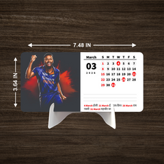 Cricket Man Premium Table Desk Calendar