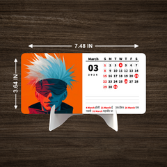 Satoru Gojo Premium Table Desk Calendar
