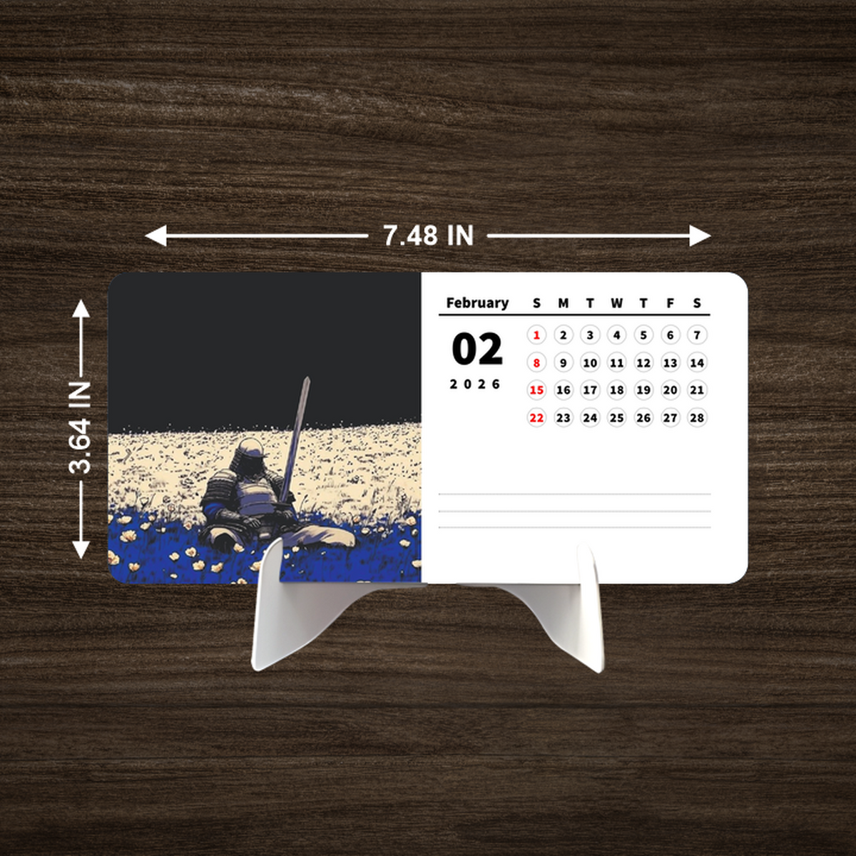 Last Samurai Premium Table Desk Calendar