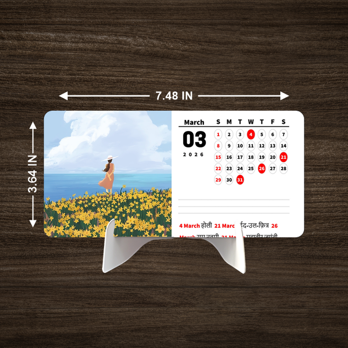 Nature View Premium Table Desk Calendar