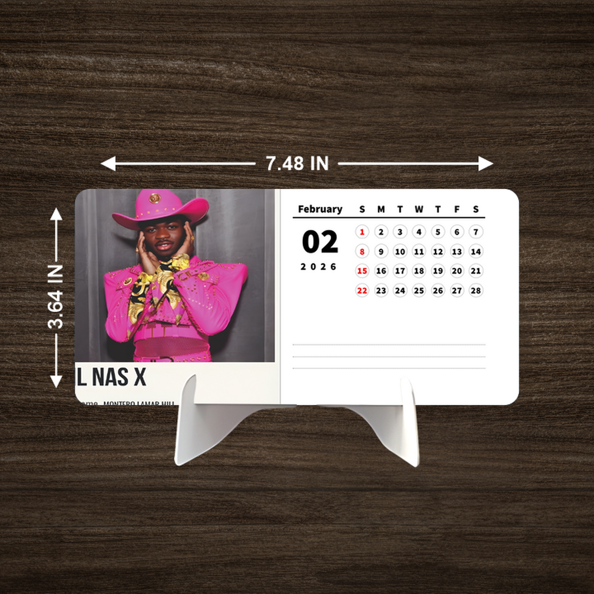 International POP Singers Premium Table Desk Calendar