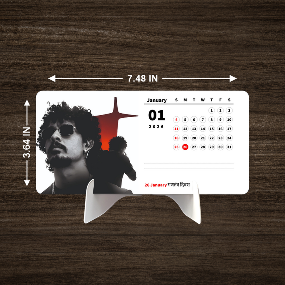 WORLD POP Singers Premium Table Desk Calendar