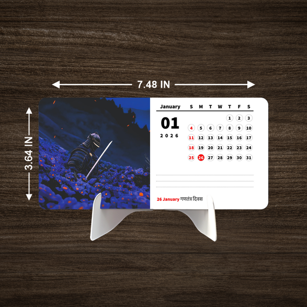 Last Samurai Standing Premium Table Desk Calendar