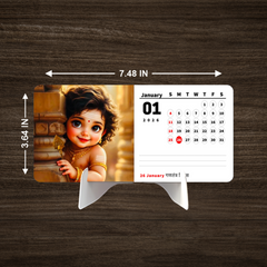 Little Cute Krishn Premium Table Desk Calendar