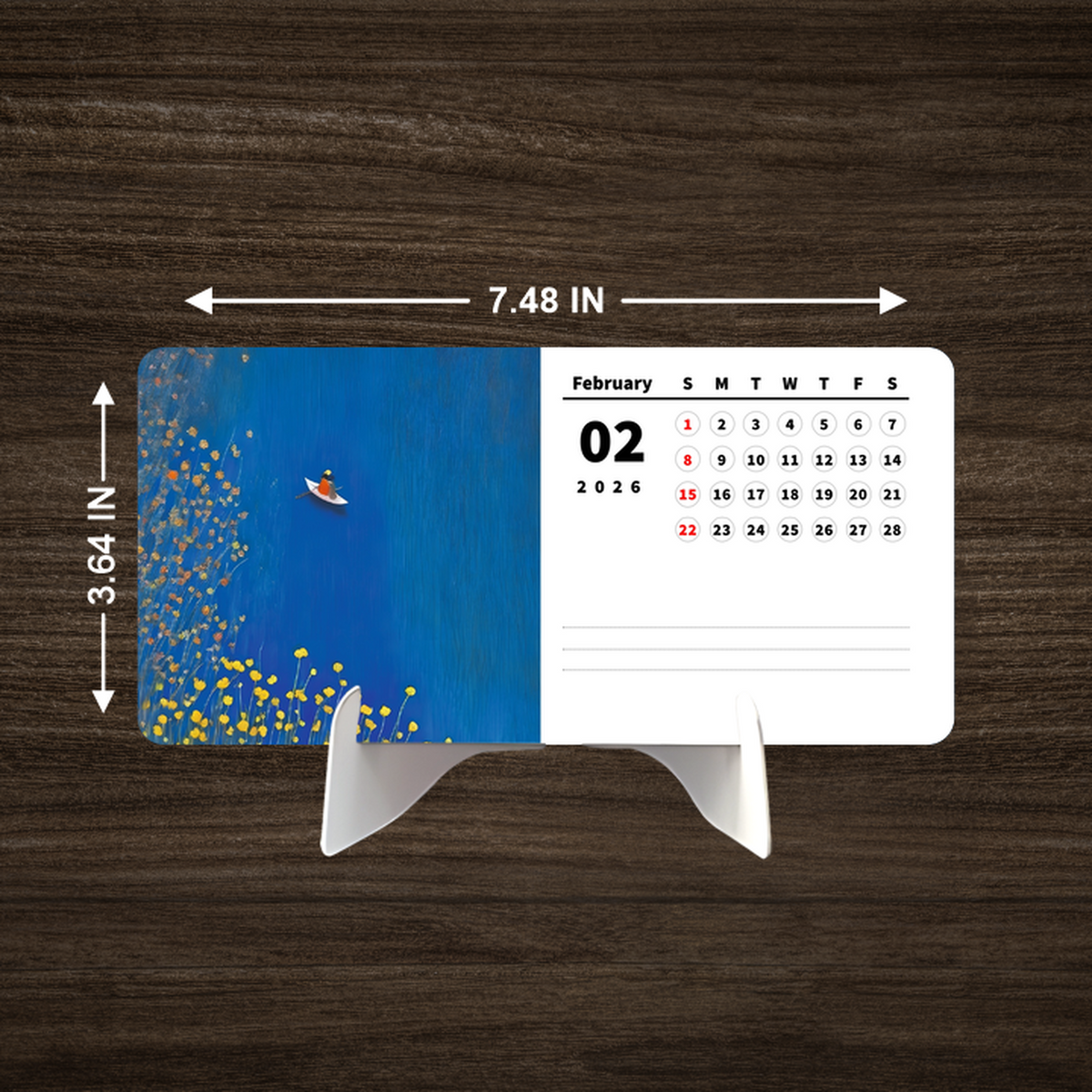 Nature’s River Glow Premium Table Desk Calendar