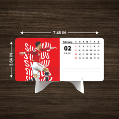 FOOTALL MAN Premium Table Desk Calendar
