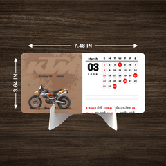 Limitless DREAM BIKE Premium Table Desk Calendar