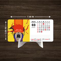 SUPER HERO MAN Premium Table Desk Calendar