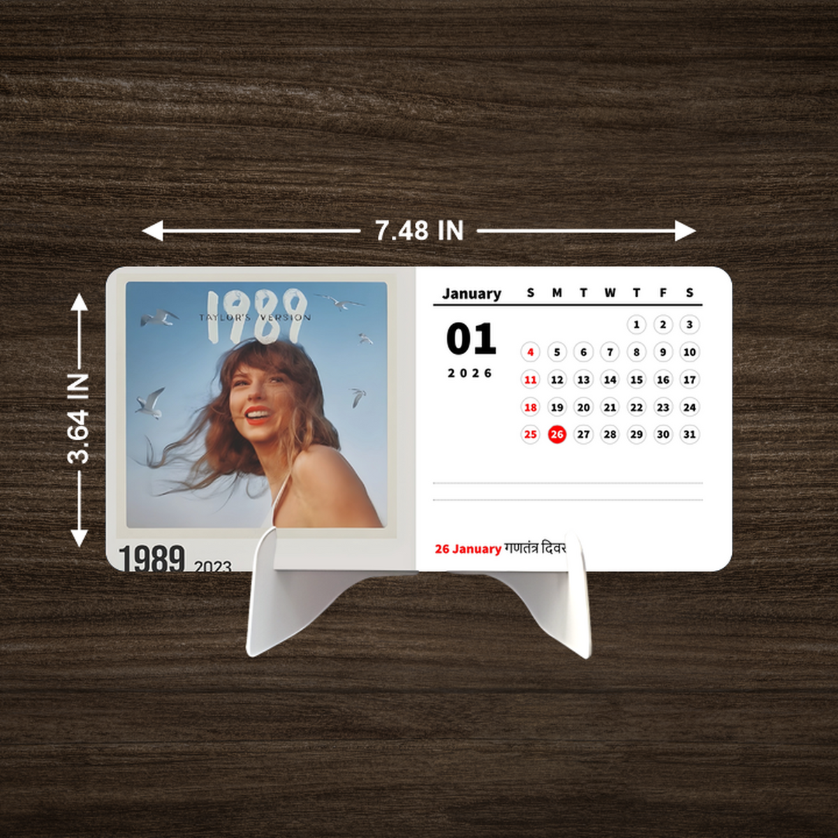 WORLD POP Premium Table Desk Calendar