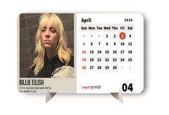 GLOBAL POP SINGERS Premium Table Desk Calendar – 2026