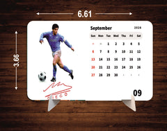Maradona 10 Golden Boot Hero Premium Table Desk Calendar – 2026