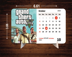 Grand Theft Auto Premium Table Desk Calendar – 2026