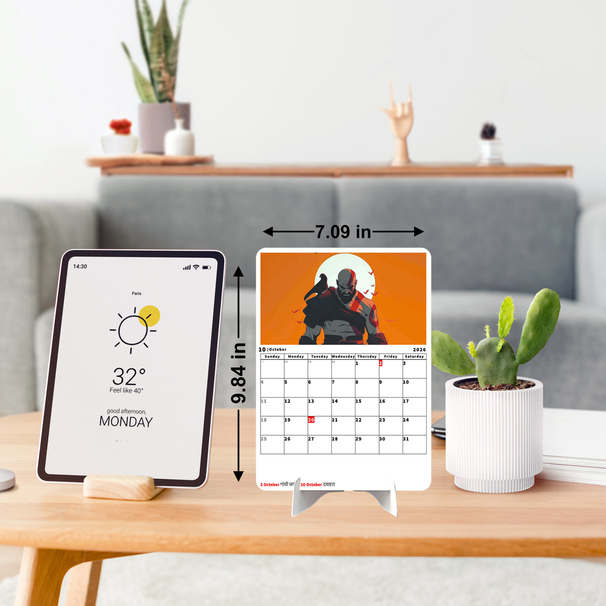 HUNTING Premium Table Desk Calendar