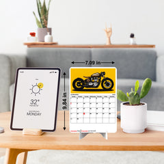 Vintage Motor Bike Predator Premium Table Desk Calendar
