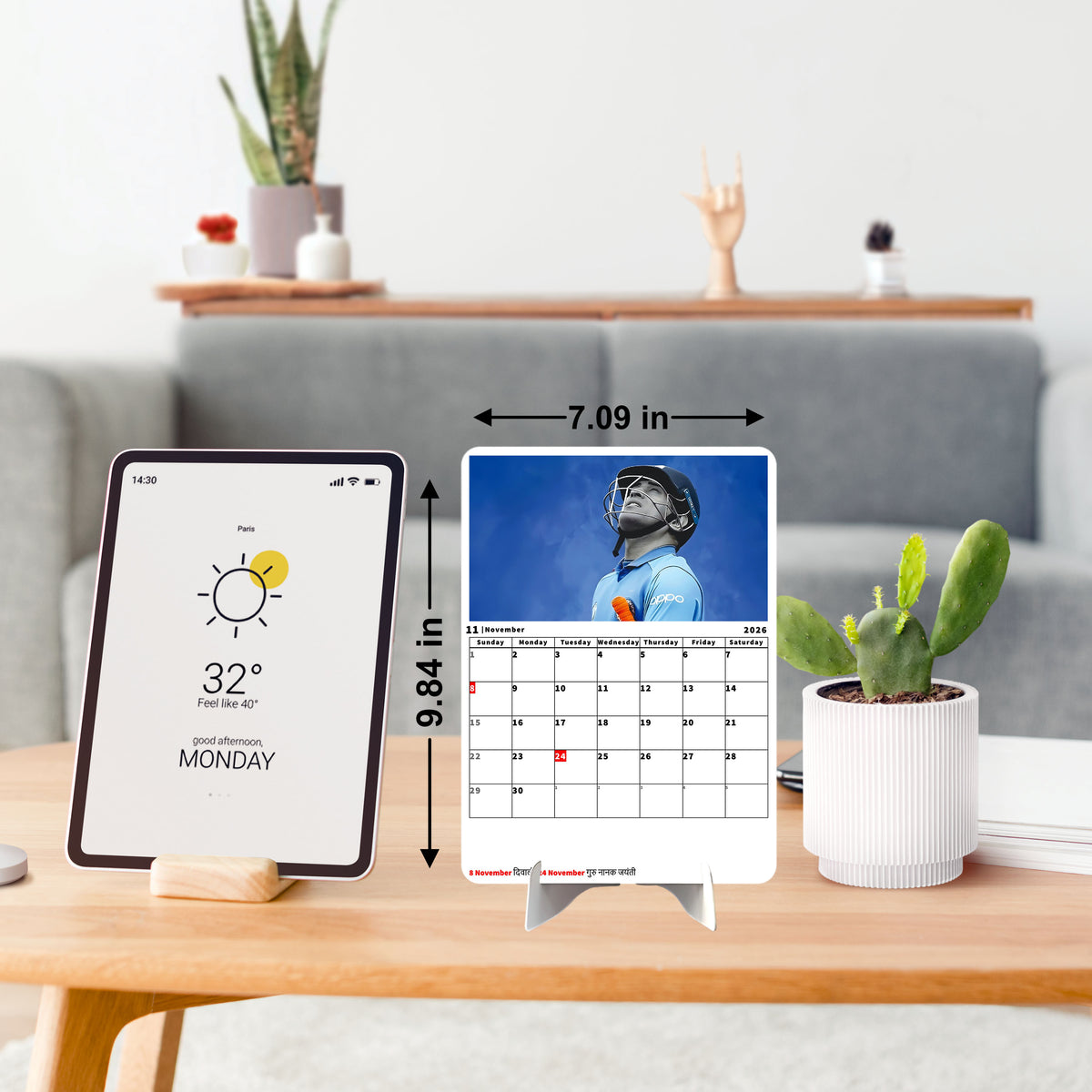 The Game Changer Premium Table Desk Calendar