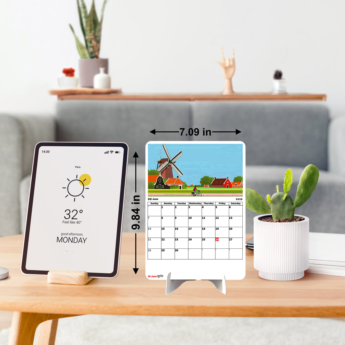 Nature View Premium Table Desk Calendar