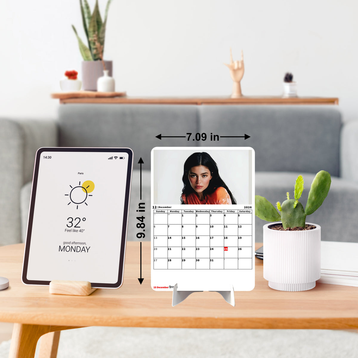 Global Pops Premium Table Desk Calendar