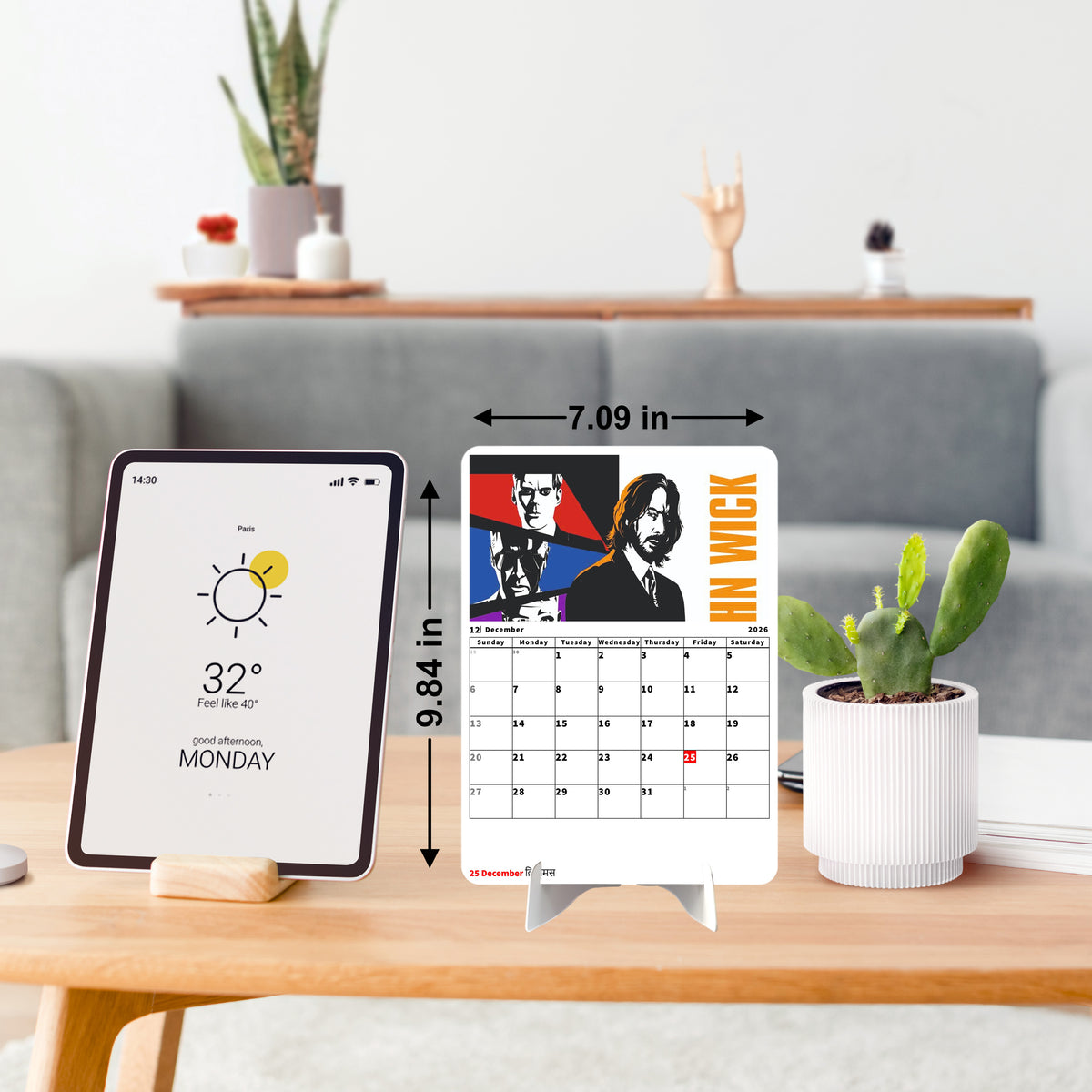 John Wick Premium Table Desk Calendar